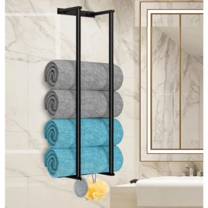 Wall Mounted Stainless Steel Towel Rack for Rolled Bath Towels