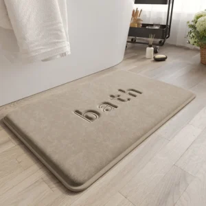 Super Soft Quick-Dry Bath Mat | Solid Color Absorbent Shower Rug