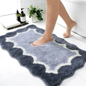 VIKAMA Cute Cartoon Bath Mat, Ultra-Absorbent & Non-Slip