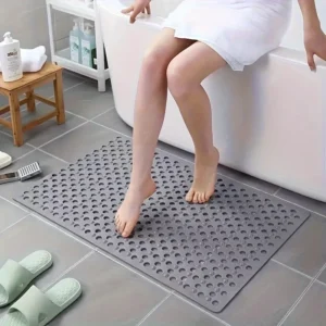 Anti-Slip Shower Mat with Drainage & Massage Points