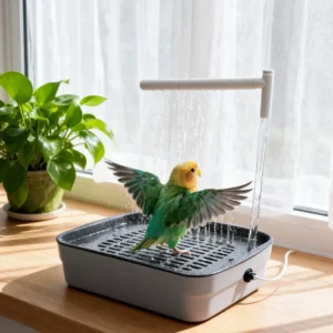 Automatic Bird Shower Basin - Daily Use Bathtub for Parrots