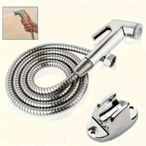 Bathroom Handheld Shower Head with Toilet Booster Flusher