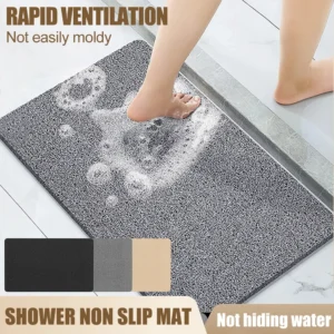 50x80cm Non-Slip Bath Mat, Super Comfy Shower Mat & Drainable