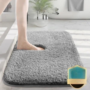 Bathroom Absorbent Non-Slip Floor Mat, Machine Washable