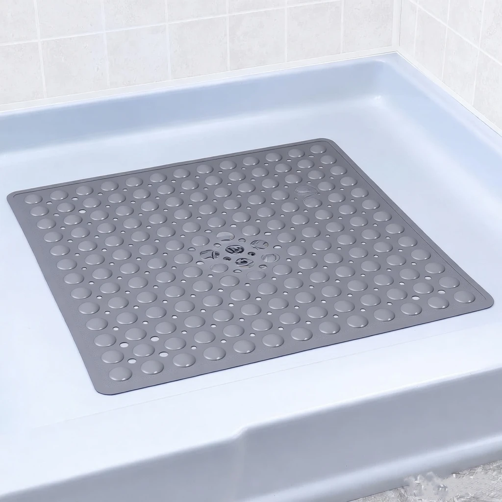 Non Slip 53x53cm Square Shower Mat for Bathroom Floor - Image 9