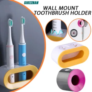 Wall Mount Toothbrush Holder, Self-Adhesive Space Saver