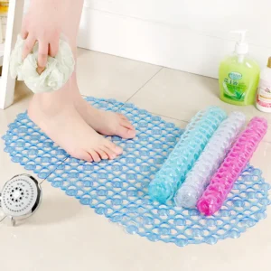 Non-Slip Bath Mat with Suction Cups - Massage Bathtub Rug