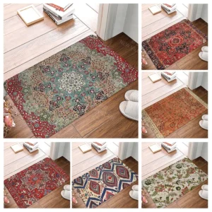 Moroccan Anti-Slip Bath Mat | Vintage Shower Rug 62cm