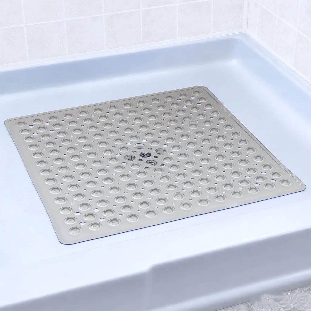 Non Slip 53x53cm Square Shower Mat for Bathroom Floor - Image 14