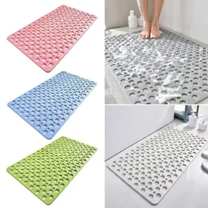 3D Anti-Slip Bath Mat with Strong Suction & Massage