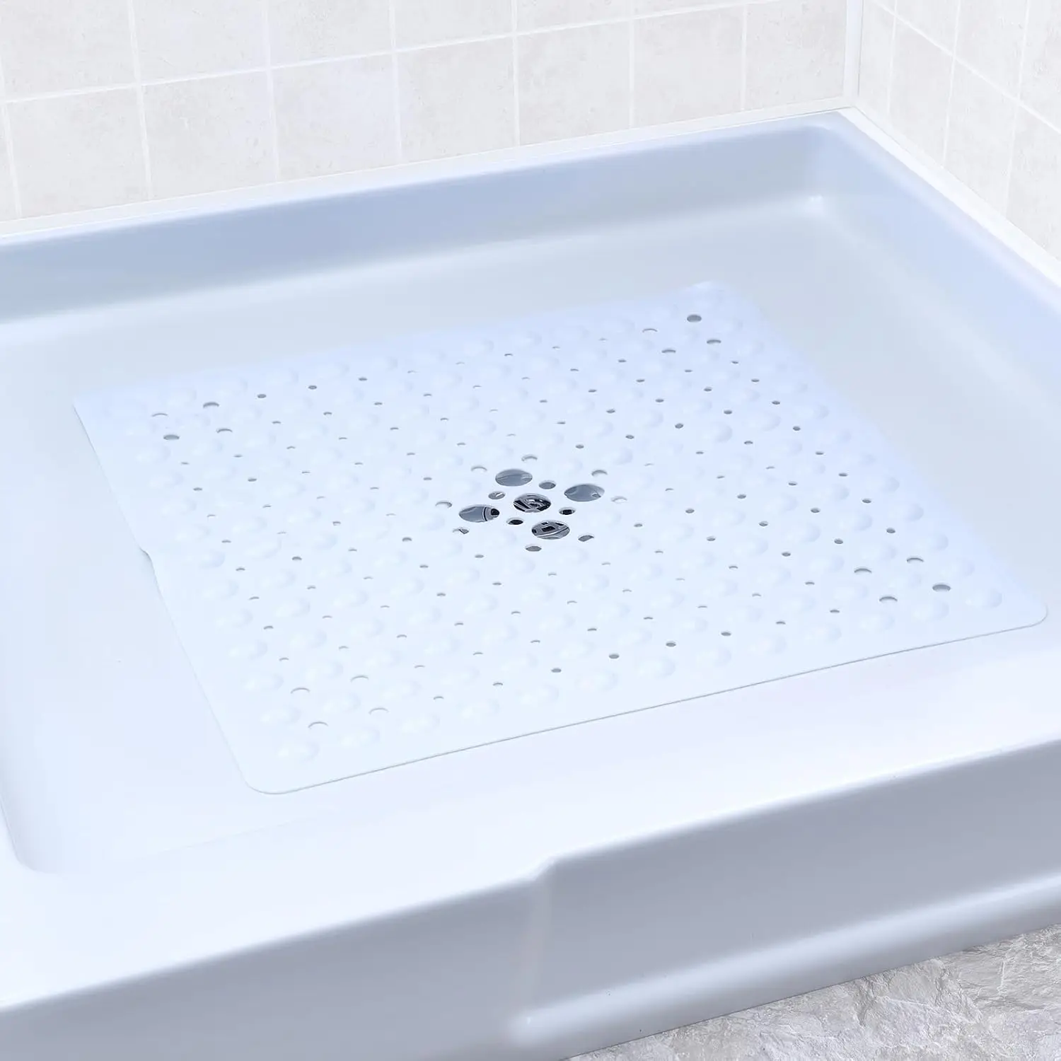 Non Slip 53x53cm Square Shower Mat for Bathroom Floor - Image 11
