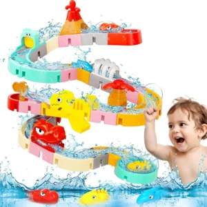 DIY Water Slide Tracks Bath Toys for Kids Pool Fun
