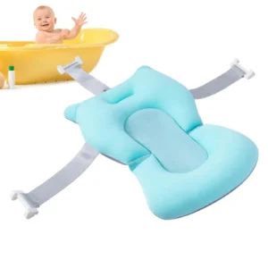 Baby Bath Cushion: Adjustable Foldable Tub Mat with Safety Buckles