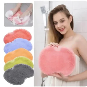 Circular Anti-Slip Shower Mat with Massage & Suction Cups