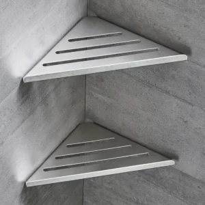 304 Stainless Steel Corner Shower Shelf, No Drilling